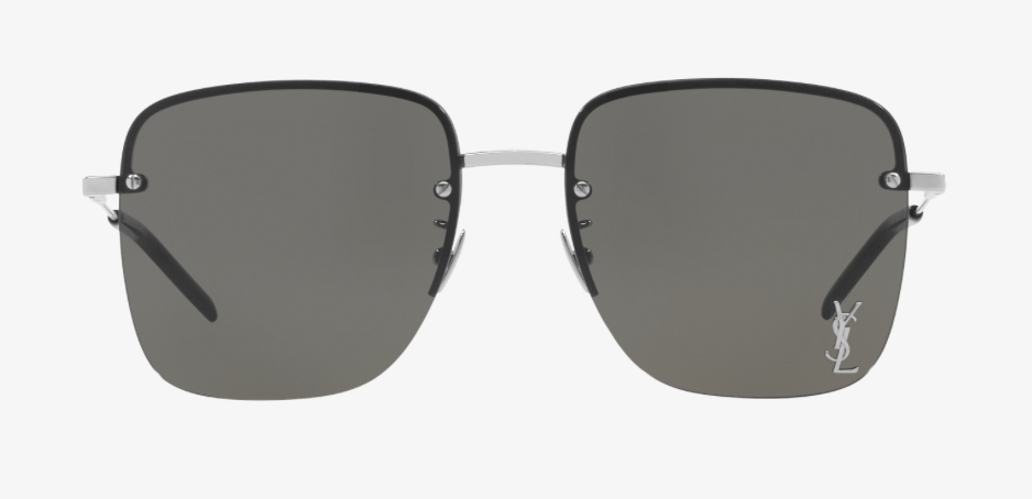 Saint Laurent, SL312M, 011 SILVER, 58